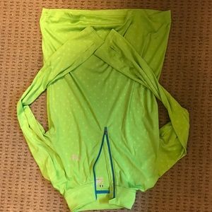 Under Armour green athletic 1/2 zip jacket